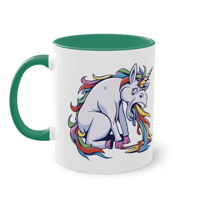 Kotzendes Einhorn Tasse - Lustiges und buntes Design für gute Laune