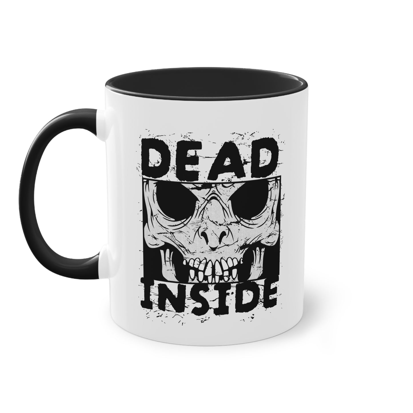 Gruselige Totenkopf Tasse für Fans düsterer Halloween Designs