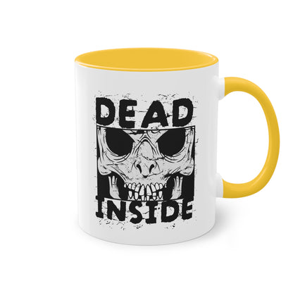 Gruselige Totenkopf Tasse für Fans düsterer Halloween Designs