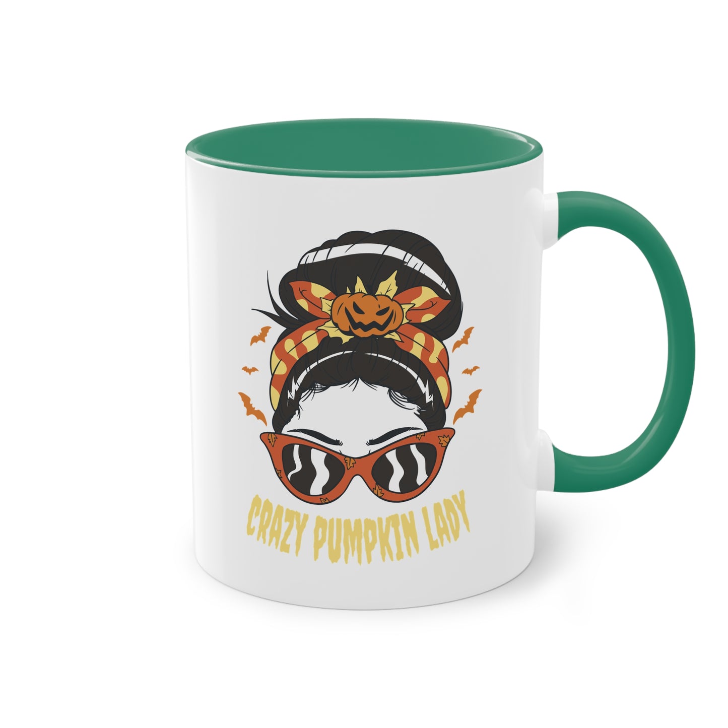 Crazy Pumpkin Lady Tasse - Lustige Halloween Keramik Tasse