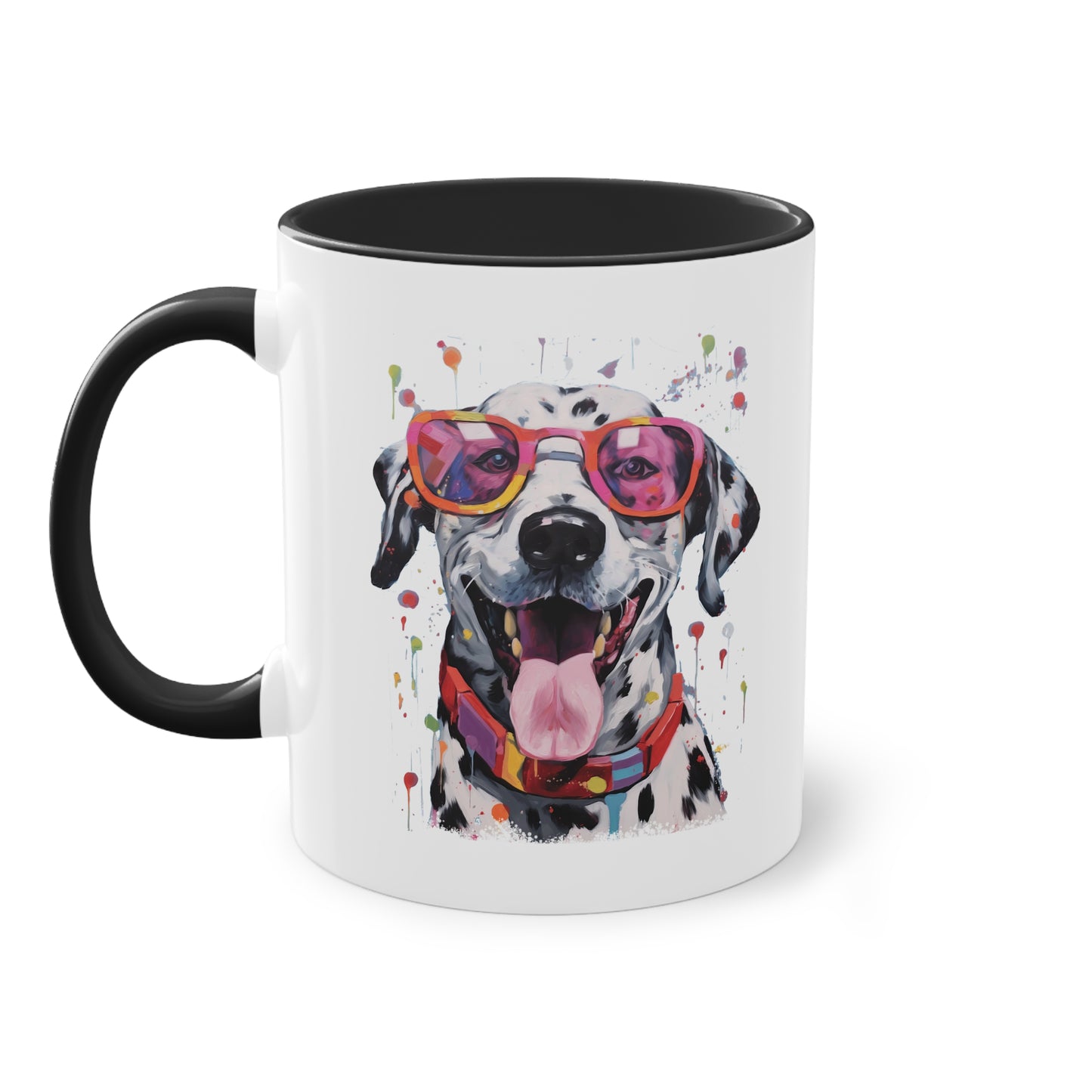 Dalmatiner mit Sonnenbrille Tasse - Coole Hunde Keramik Tasse