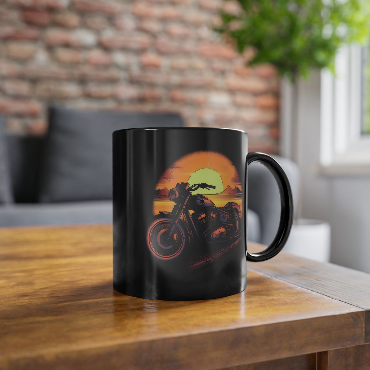 "Chopper Sunset Ride" Tasse - Die Biker Motorradtasse