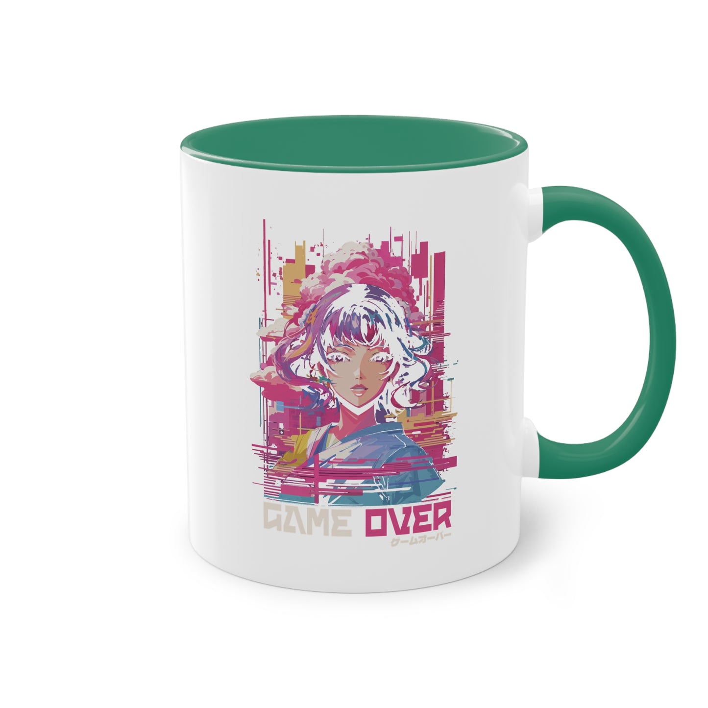 Vaporwave Tasse - Stylisches Anime-Design mit futuristischem Look