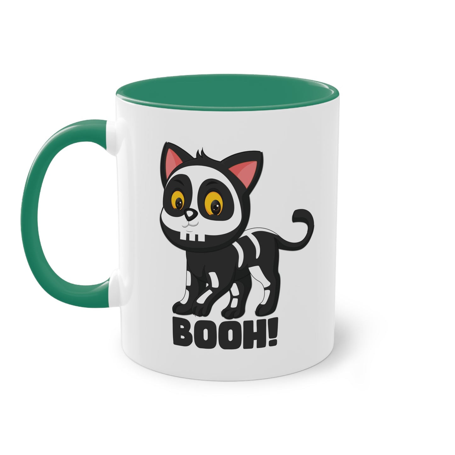 Booh! Schwarze Katze Halloween Tasse