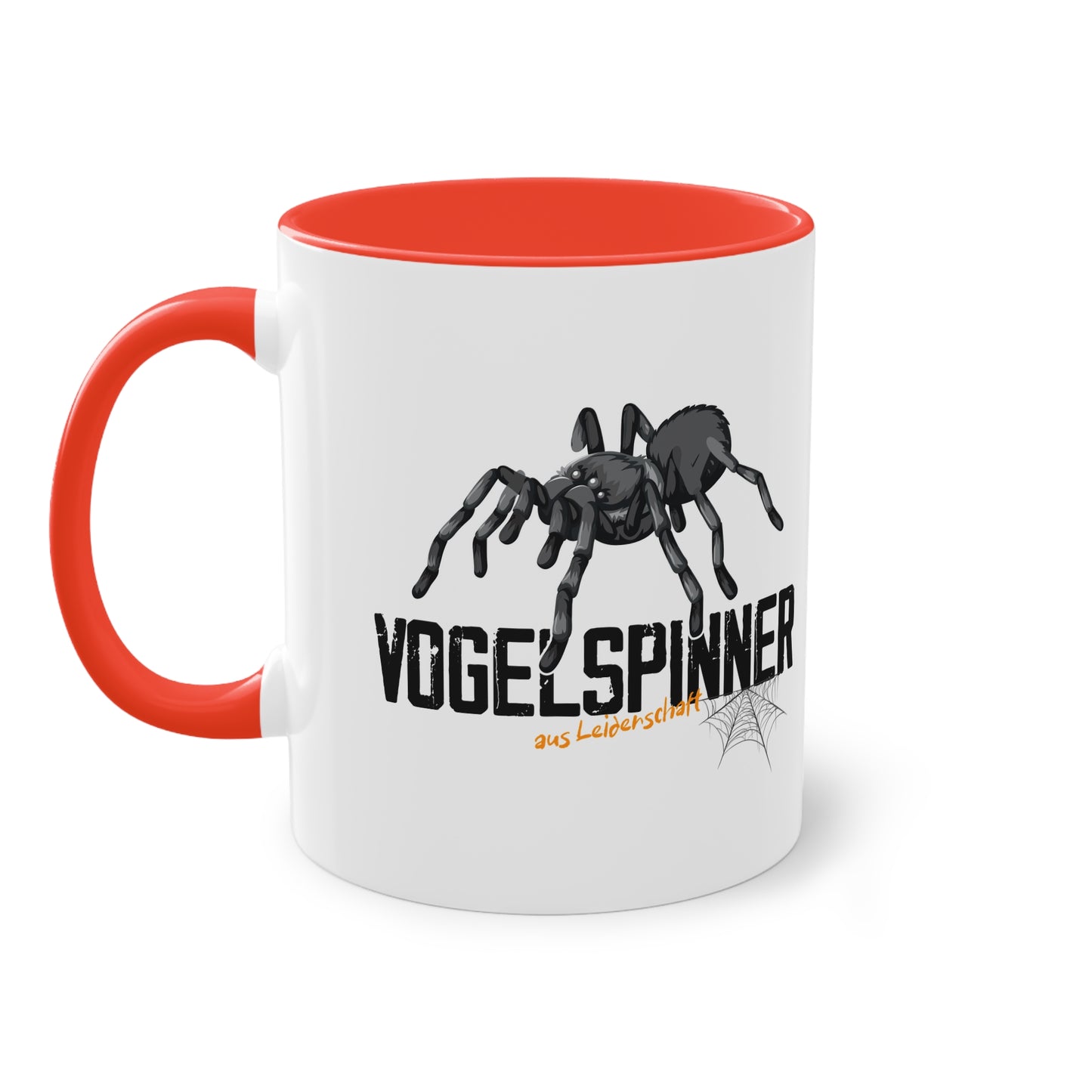 "Vogelspinner aus Leidenschaft" - Vogelspinnen Tasse mit Herz