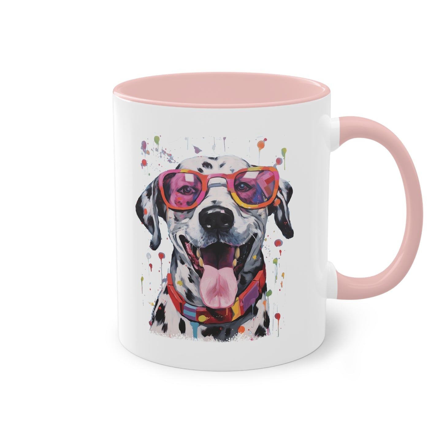 Dalmatiner mit Sonnenbrille Tasse - Coole Hunde Keramik Tasse