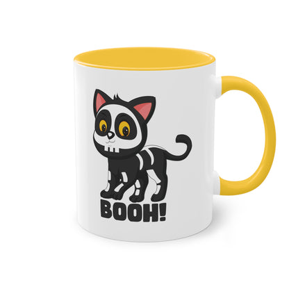 Booh! Schwarze Katze Halloween Tasse