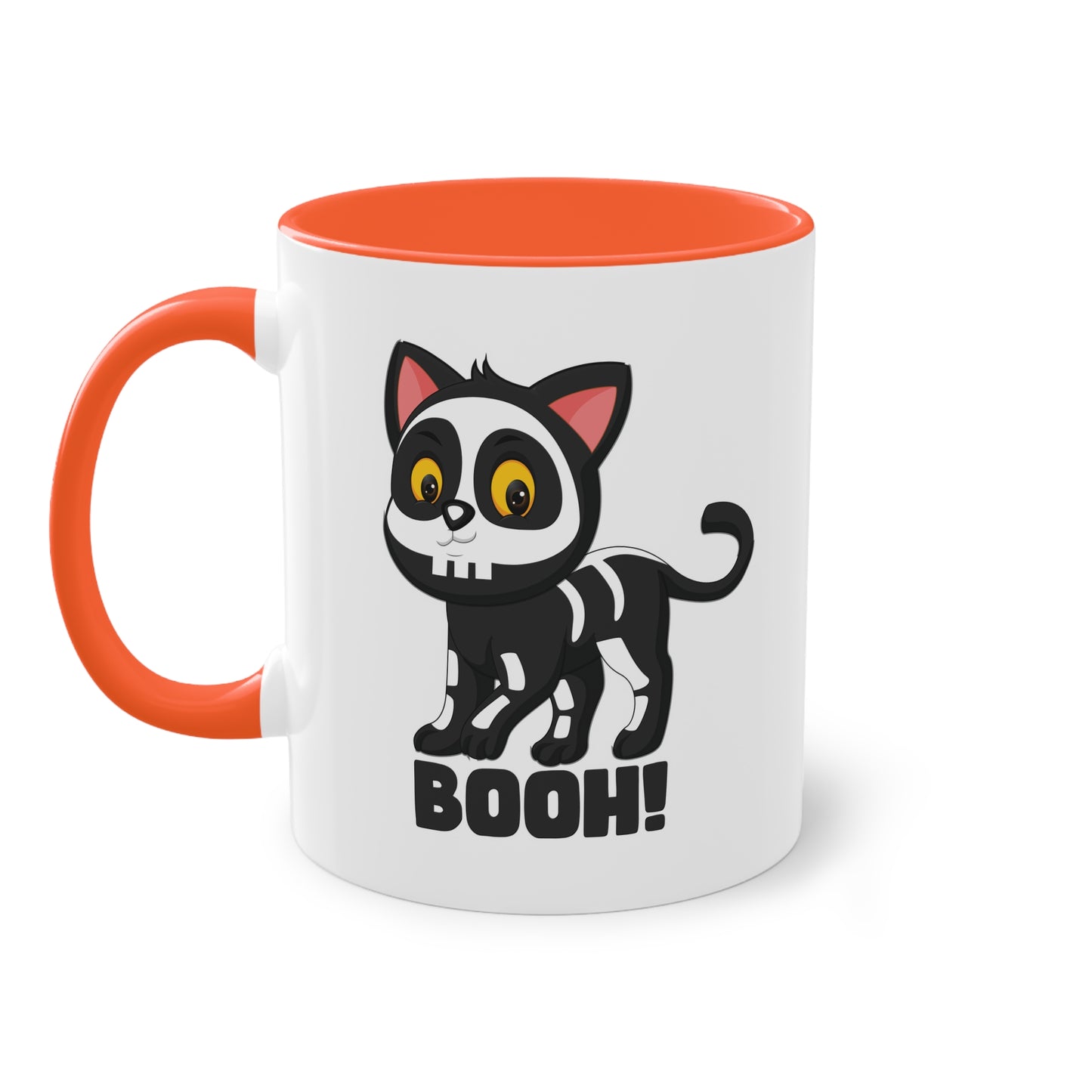 Booh! Schwarze Katze Halloween Tasse