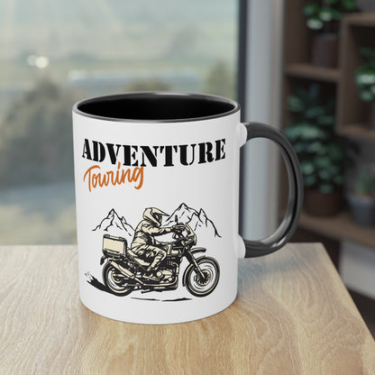 "Adventure Touring" Tasse - Für Motorrad-Abenteurer