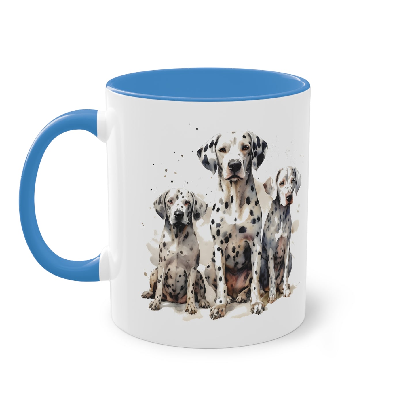 Dalmatiner Familie Tasse - Schöne Hunde Keramik Tasse