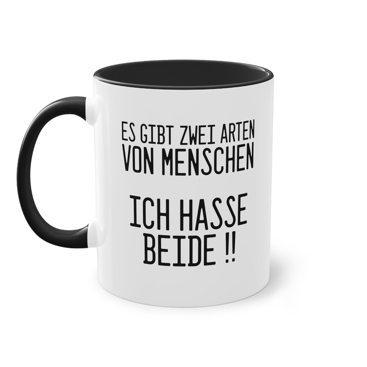 Es gibt zwei Arten von Menschen Tasse - Lustiger Spruch für jeden Morgen