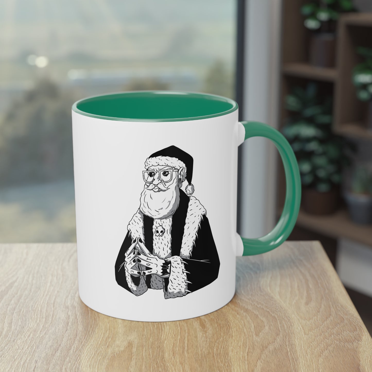 Dunkle Weihnachtsstimmung: Gothic Weihnachtsmann Tasse