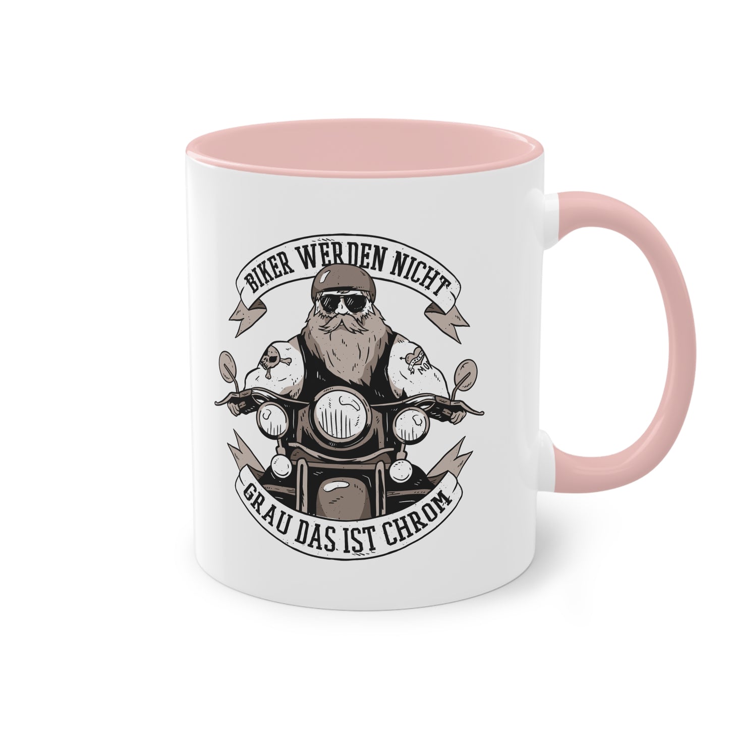 Biker Tasse - "Biker Werden Nicht Grau, Das Ist Chrom"