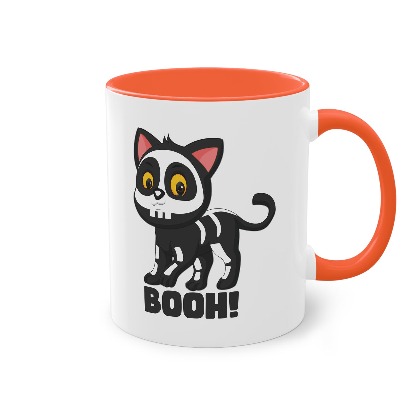 Booh! Schwarze Katze Halloween Tasse