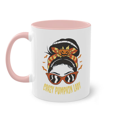 Crazy Pumpkin Lady Tasse - Lustige Halloween Keramik Tasse