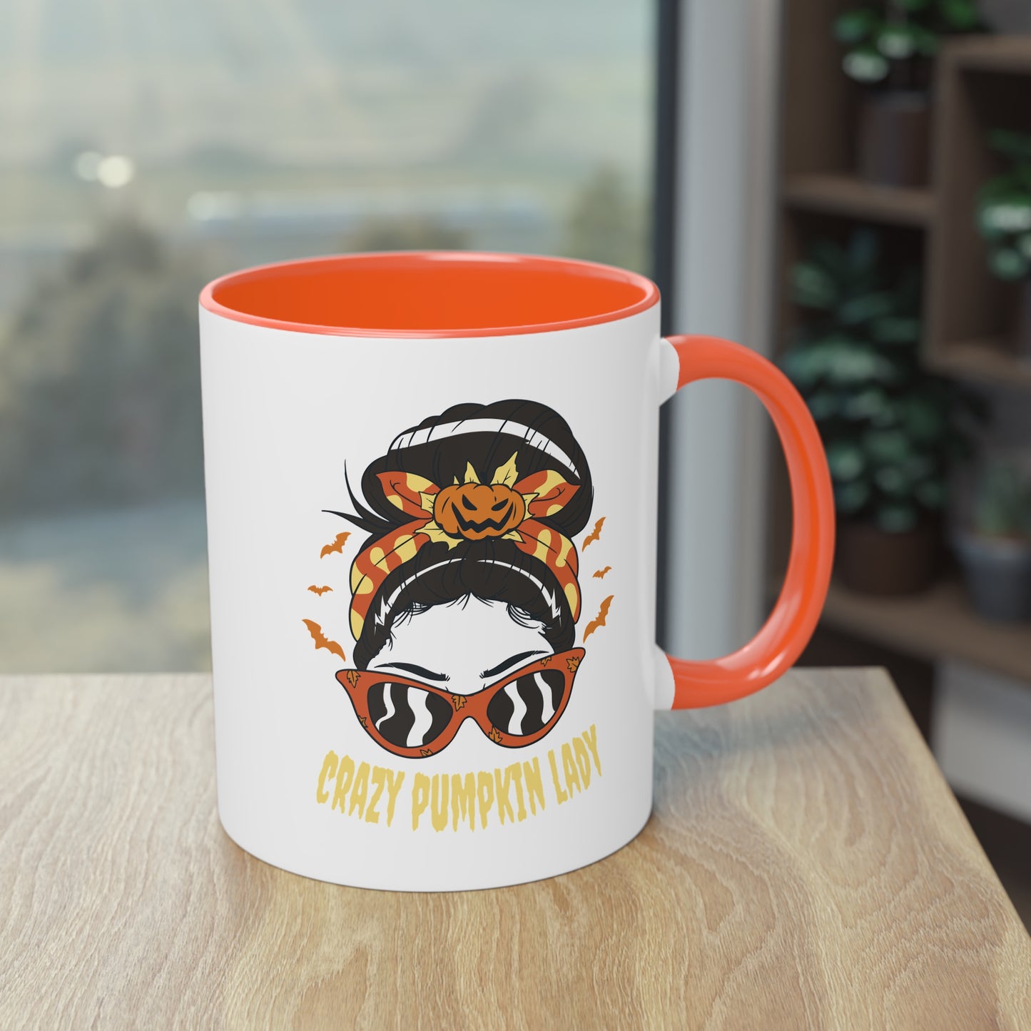 Crazy Pumpkin Lady Tasse - Lustige Halloween Keramik Tasse