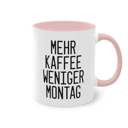 Mehr Kaffee, weniger Montag - Die motivierende Kaffeetasse