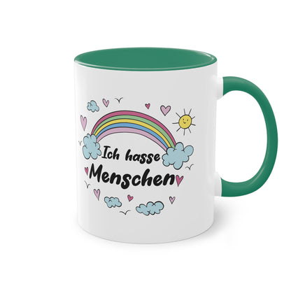 Liebevolle Ironie: Ich hasse Menschen Tasse