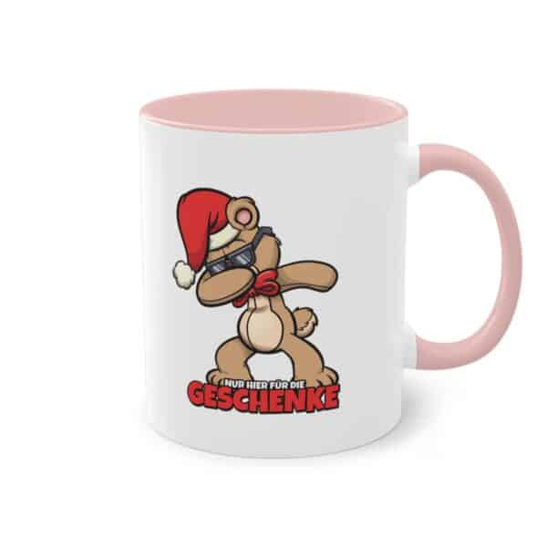 Dappender Weihnachts Teddybär: Nur für die Geschenke hier Tasse