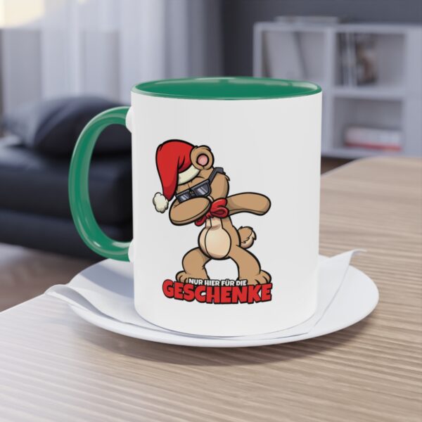 Dappender Weihnachts Teddybär: Nur für die Geschenke hier Tasse