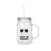 Mason Jar Trinkglas "Shut Up Madafaka" - Coole Katze mit Sonnenbrille