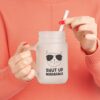 Mason Jar Trinkglas "Shut Up Madafaka" - Coole Katze mit Sonnenbrille