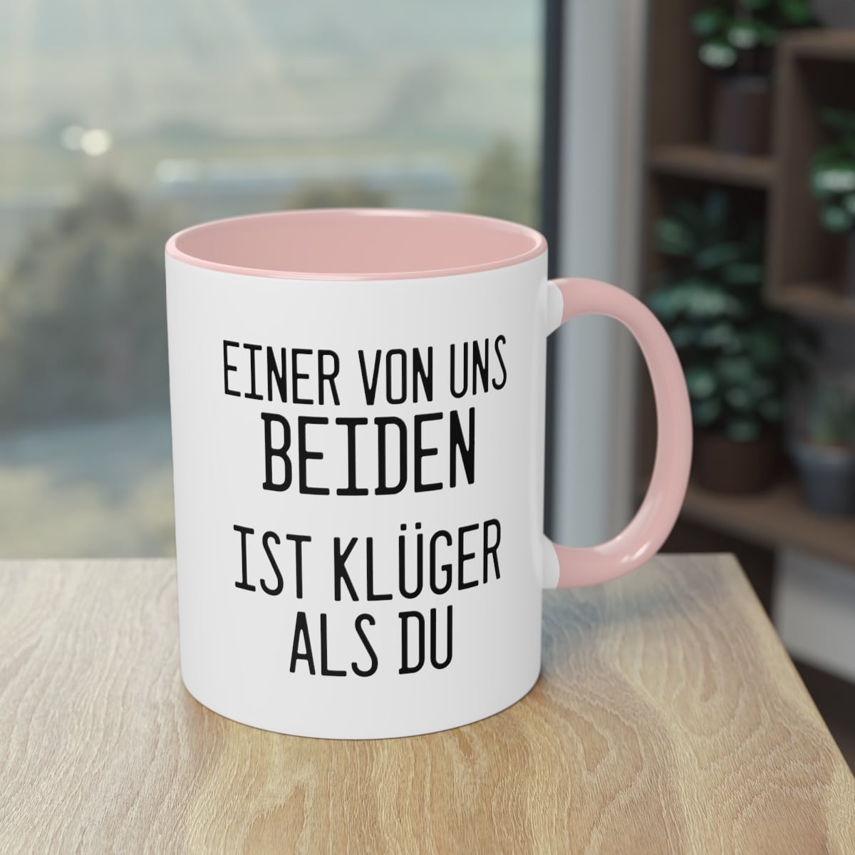 Wortwitz-Duell: Einer von uns beiden ist klüger Tasse