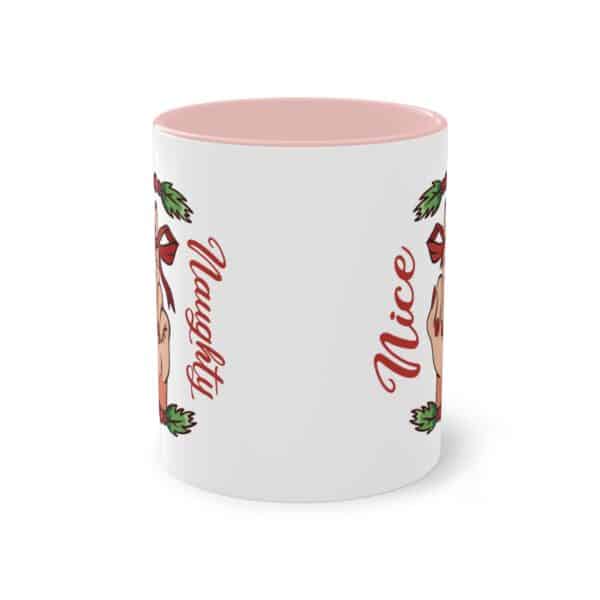 Böse und Brav im Weihnachtsstil: Naughty & Nice Tasse