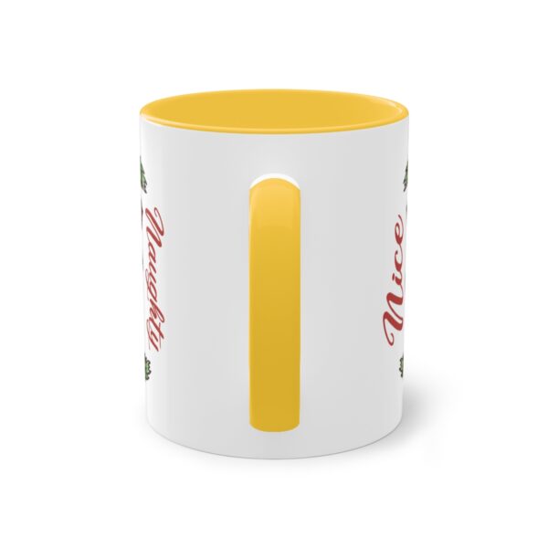 Böse und Brav im Weihnachtsstil: Naughty & Nice Tasse