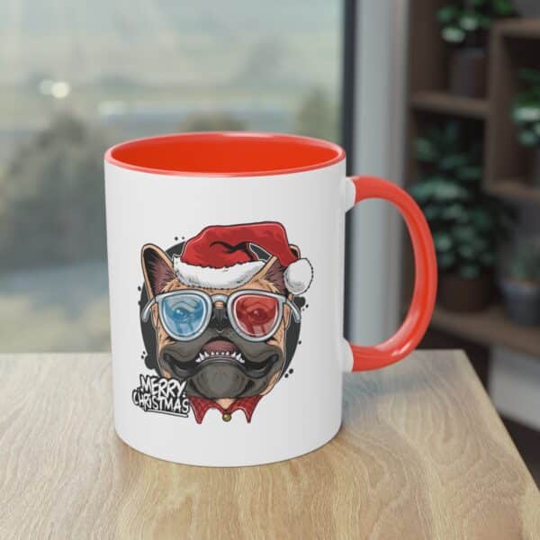 Festliche Mopsfreude: Merry Christmas Tasse