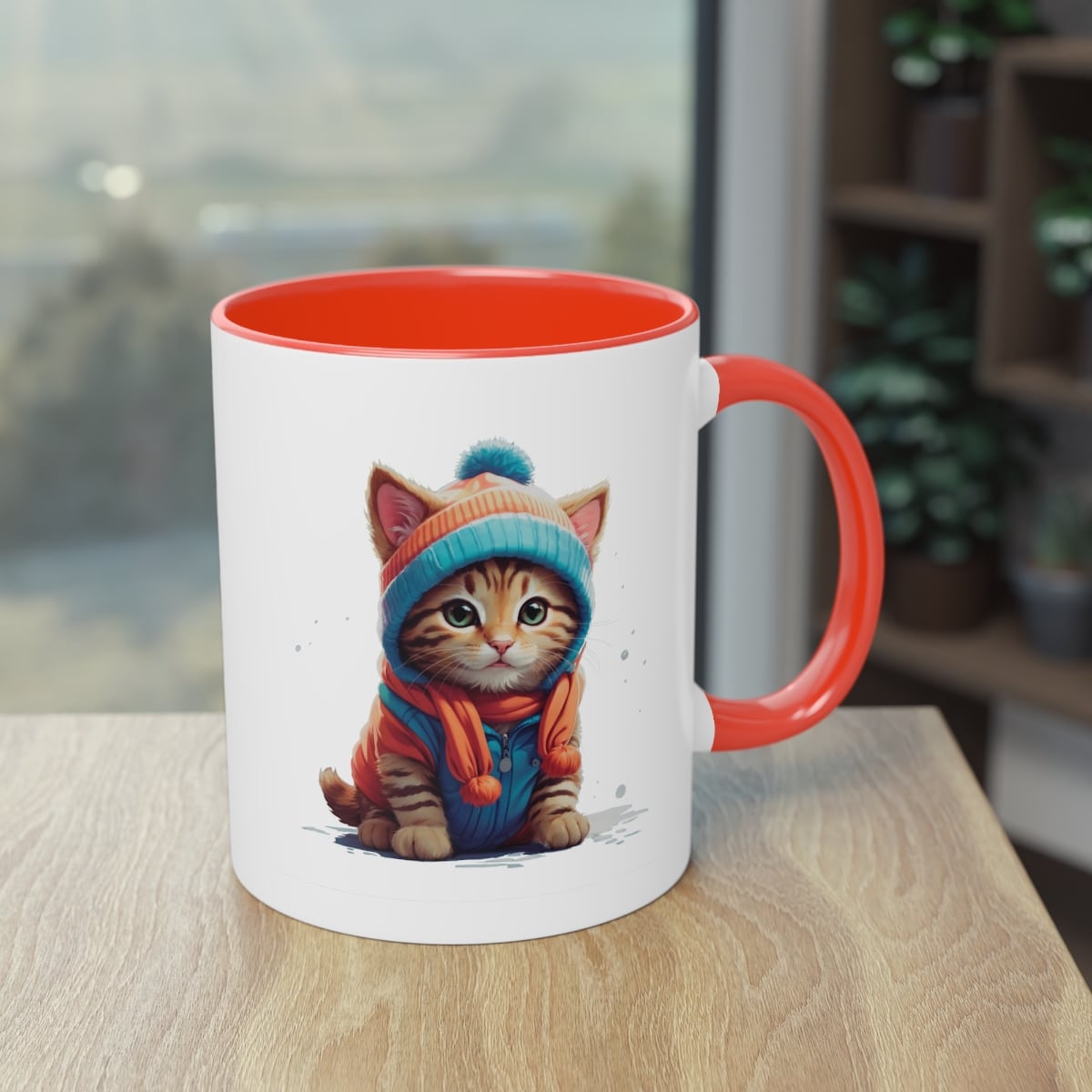 Erlebe Katzen Winterzauber mit diesem süßen Design