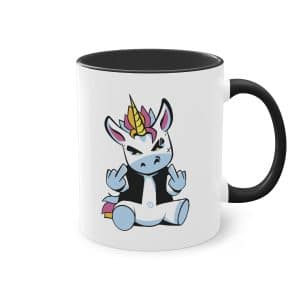 Rebellisches Punk-Einhorn - Die Tasse für charakterstarke Morgen