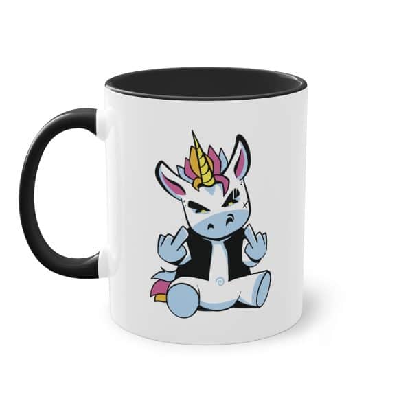 Rebellisches Punk-Einhorn - Die Tasse für charakterstarke Morgen