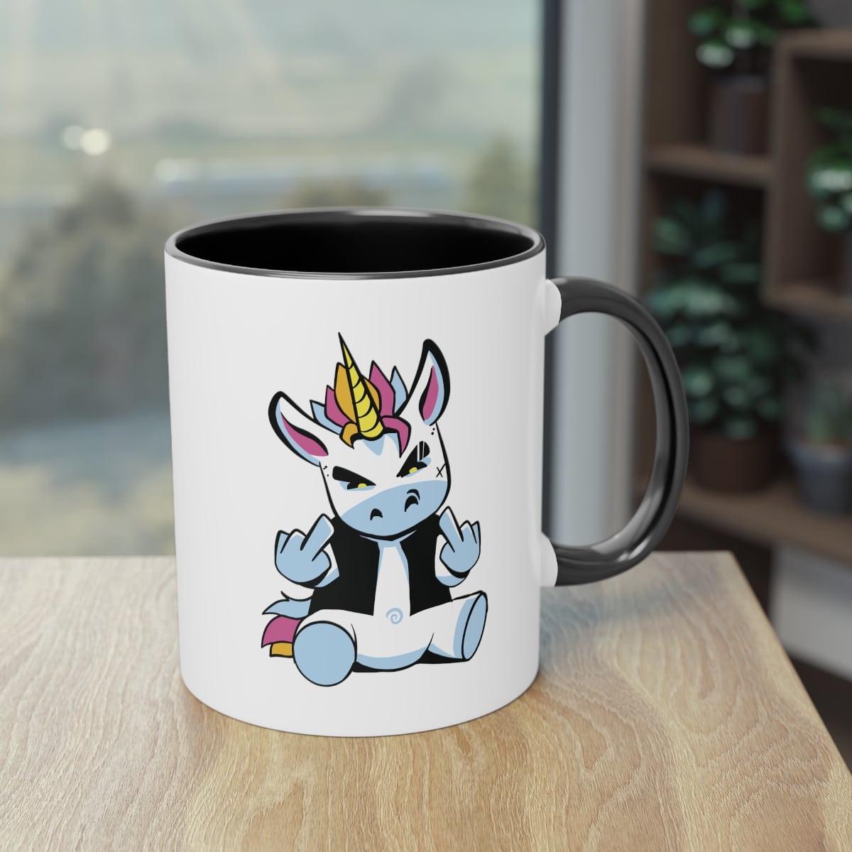 Rebellisches Punk-Einhorn - Die Tasse für charakterstarke Morgen