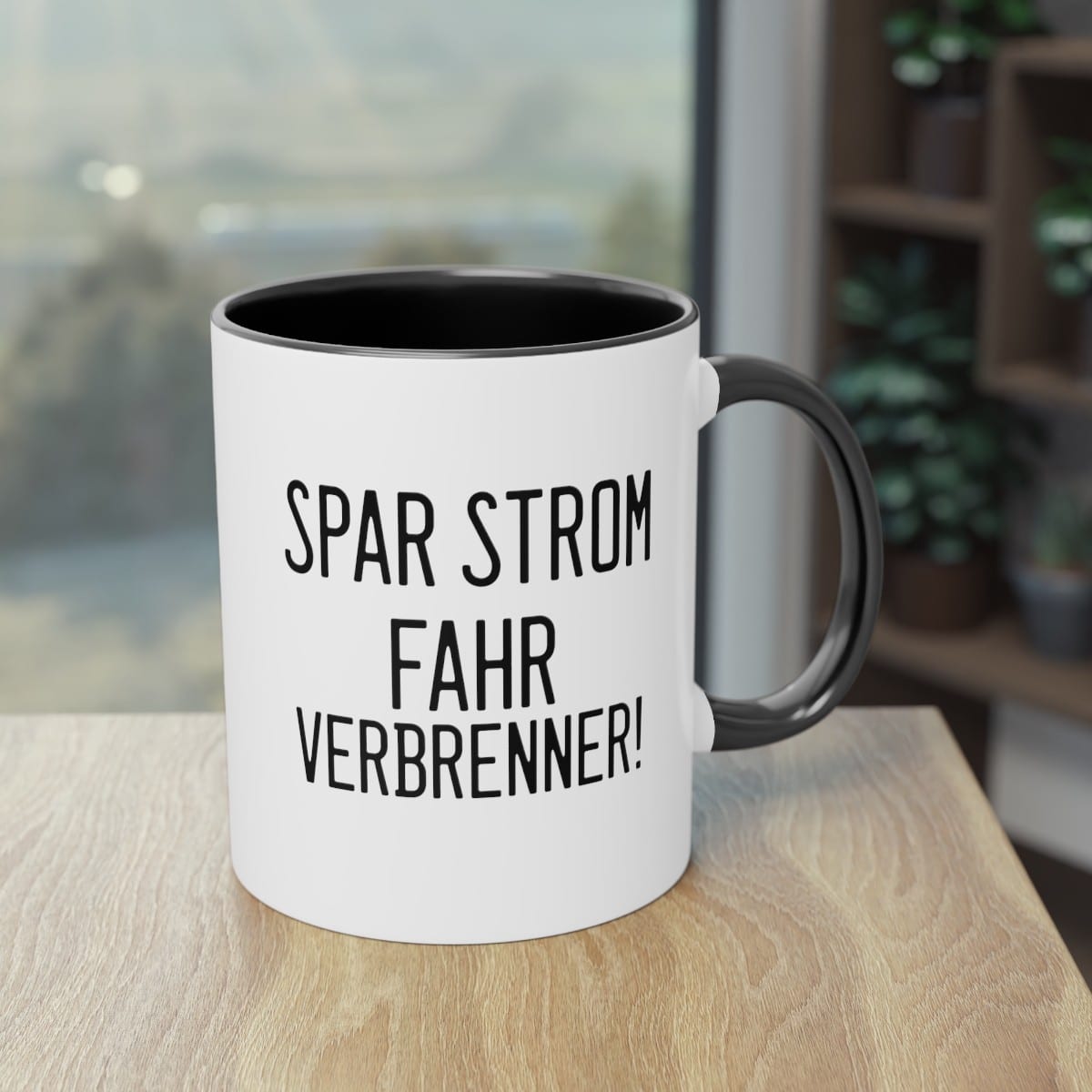 Retro-Revolution - Die "Spar Strom - fahr Verbrenner!" Tasse