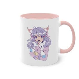 Magische Begleiter - Anime Girl und Einhorn Tasse