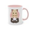 Katzenliebe im Manga-Stil - Die Anime Girl & Katzenfreundschaft Tasse