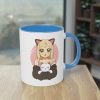 Katzenliebe im Manga-Stil - Die Anime Girl & Katzenfreundschaft Tasse