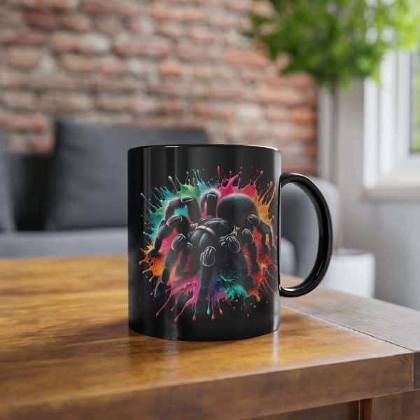 Bunte Spinnenkunst - Die Vogelspinnen Tasse mit Farbe