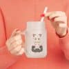 Mason Jar Trinkglas – Anime Girl mit Katze