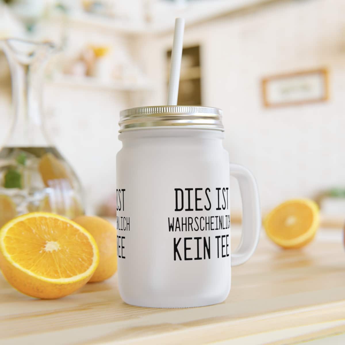 "Dies ist wahrscheinlich kein Tee" Mason Jar Trinkglas