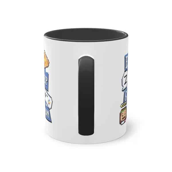 Eat, sleep, game, respawn - Die ultimative Gamer-Pixel-Tasse