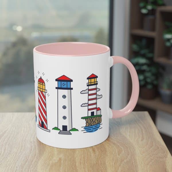 Die Nordsee Leuchtturm Tasse mit Leuchtturmpanorama