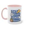 Eat, sleep, game, respawn - Die ultimative Gamer-Pixel-Tasse