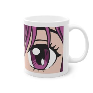 Geheimnisvolle Blicke - Kunstvolle Anime-Augen Tasse