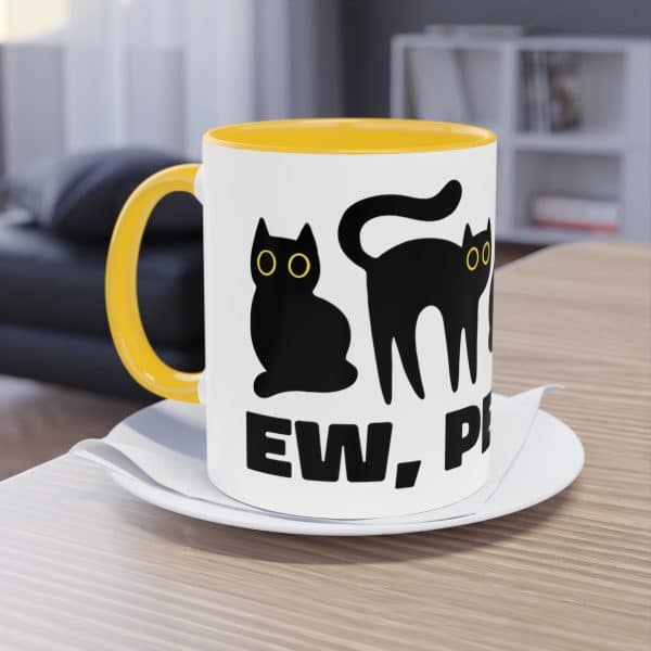 Die Katzen-Tasse mit "Ew People"-Spruch