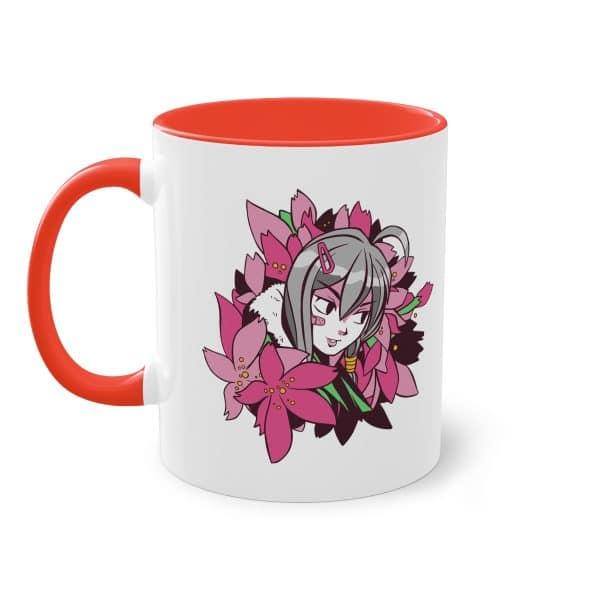 Blüten der Leidenschaft - Die Otaku-Tasse mit Anime Girl