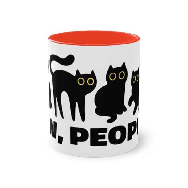 Die Katzen-Tasse mit "Ew People"-Spruch