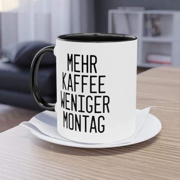 Mehr Kaffee, weniger Montag - Die motivierende Kaffeetasse