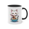 Kawaii Katze mit Ramen - Die Anime-Tasse mit Katzenmotiv